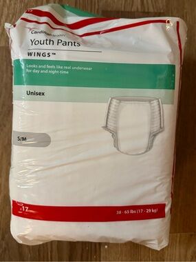 Cardinal Health Youth Pants Unisex - White (S/M)